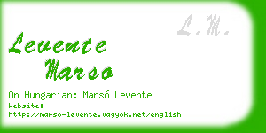 levente marso business card